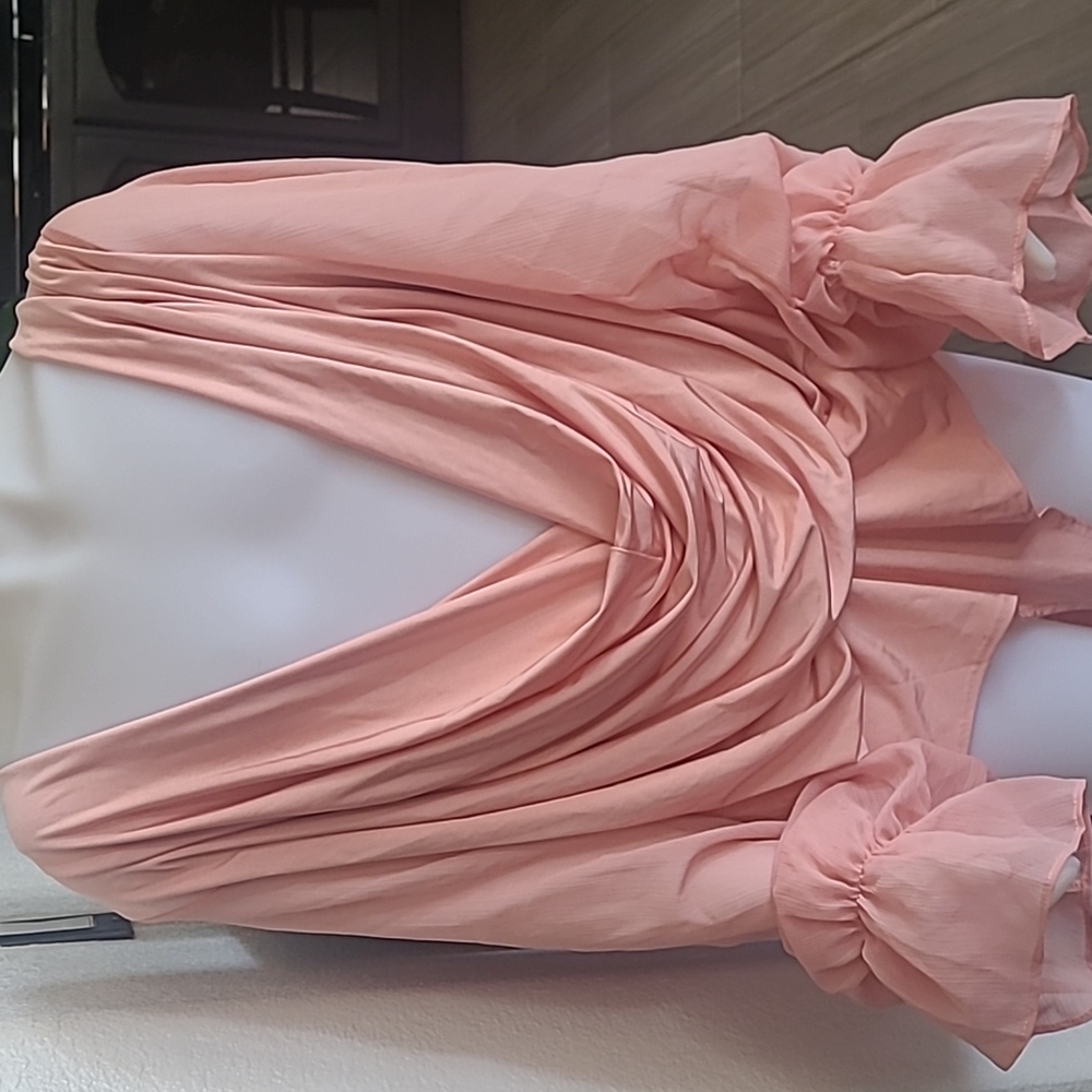 Drapped Body Suit Blouse